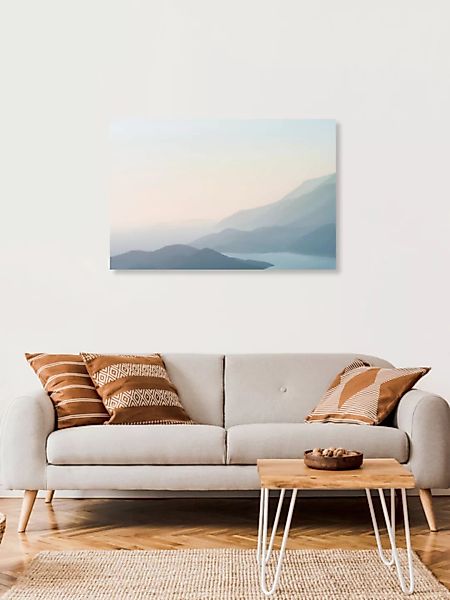 Poster / Leinwandbild - Pastel Landscape günstig online kaufen