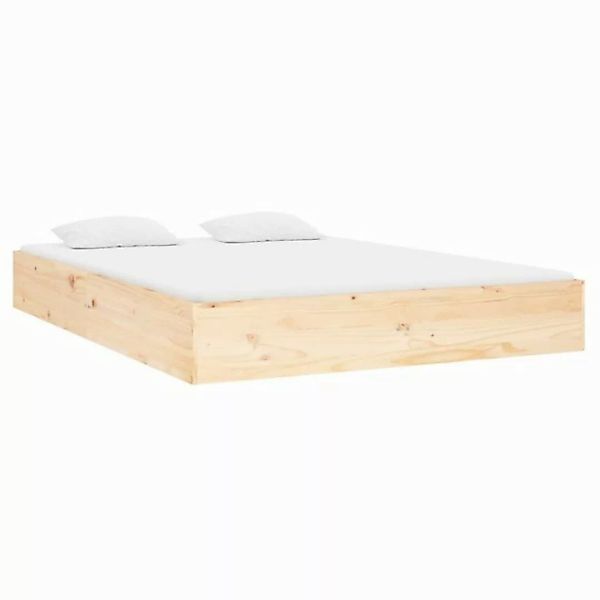 furnicato Bettgestell Massivholzbett 135x190 cm (1-tlg) günstig online kaufen