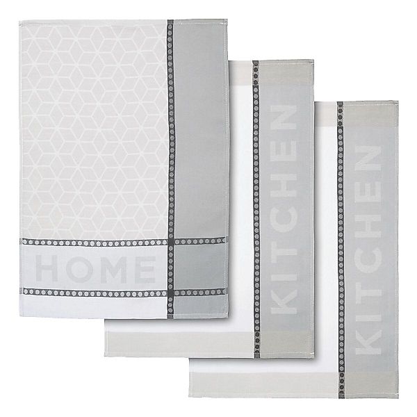 Dyckhoff Geschirrtuch "HOME & KITCHEN, Maße je Tuch ca. 50x70 cm, aus 100% günstig online kaufen
