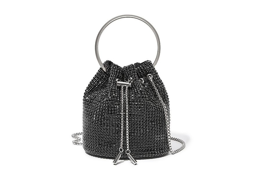 Miss Lulu Abendtasche Damen Glänzende Handtasche mit Metallischem Ringgriff günstig online kaufen