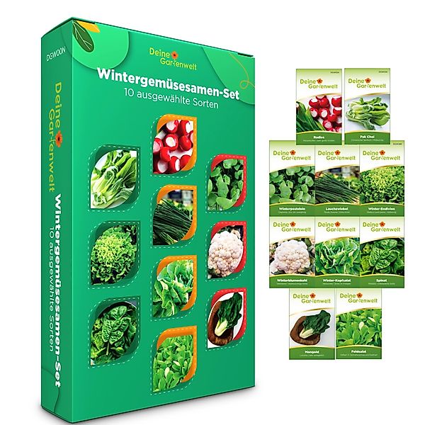 Deine Gartenwelt Wintergemüse Samen-Set mit 10 Sorten günstig online kaufen