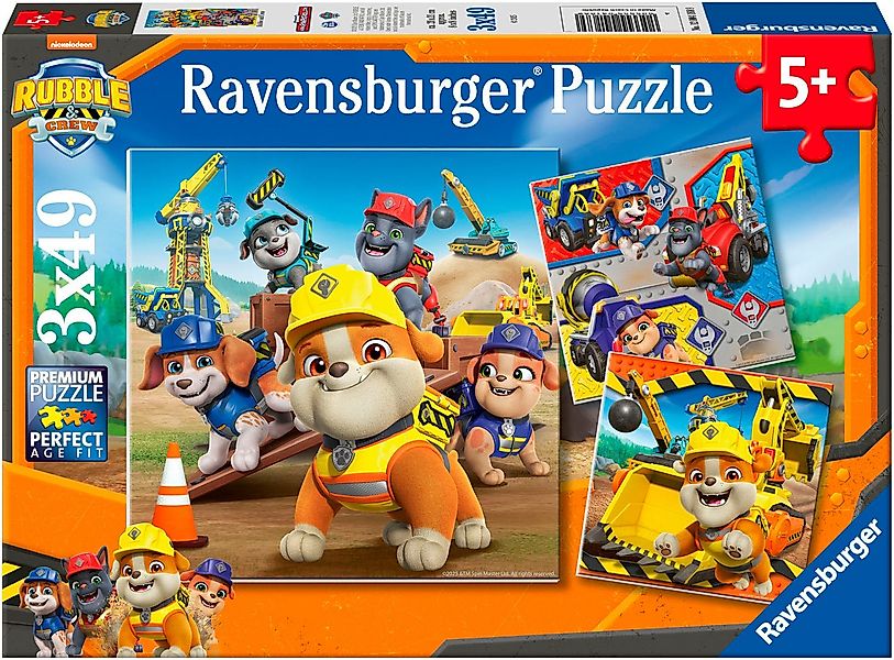 Ravensburger Puzzle Paw Patrol, Arbeitsfahrzeuge, 147 Puzzleteile, Made in günstig online kaufen
