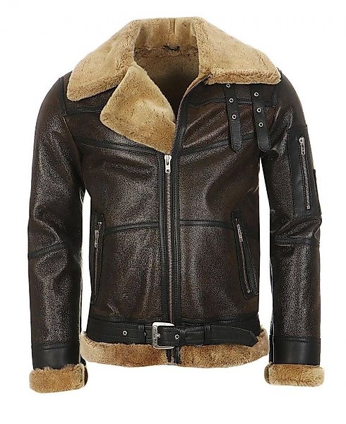 Hollert Bomberjacke B16 Herren Lammfelljacke Echtleder günstig online kaufen