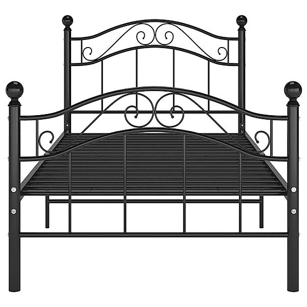 furnicato Bettgestell Bett Schwarz Metall 100x200 günstig online kaufen