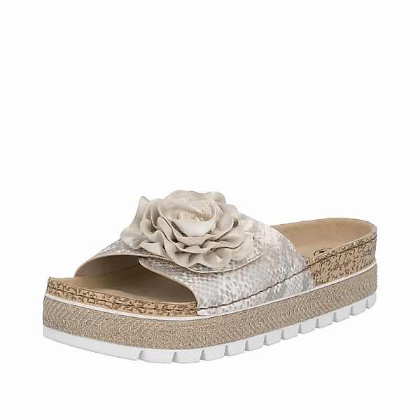 Rieker Pantolette Sommerschuh, Schlappen mit modischem Plateau günstig online kaufen