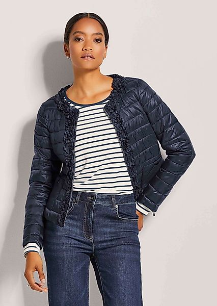 MADELEINE Outdoorjacke Wattierte Steppjacke mit Blüten-Dekoration günstig online kaufen