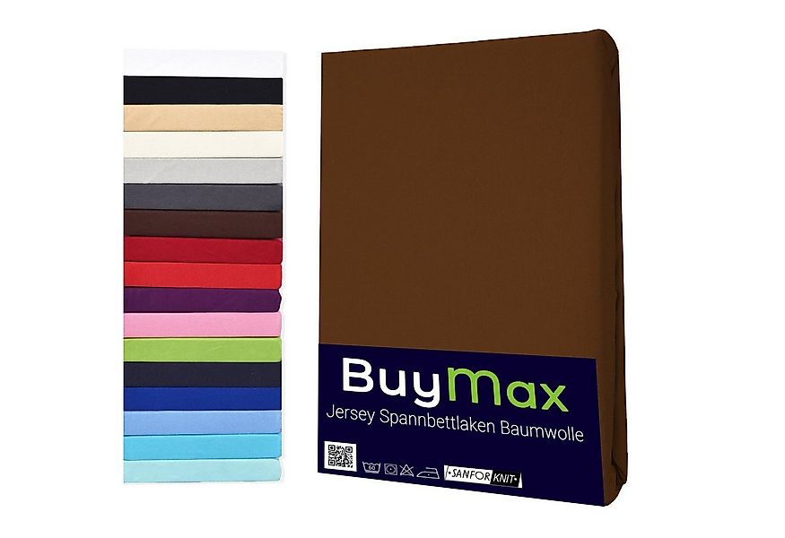 Buymax Spannbettlaken StyleHeim Jersey aus 100% Baumwolle, Jersey, Gummizug günstig online kaufen
