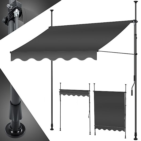 KESSER Klemmmarkise Klemmmarkise mit Handkurbel Balkon günstig online kaufen
