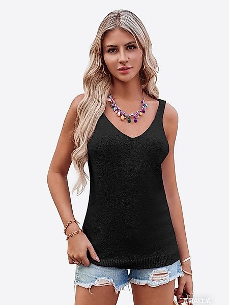 Imily Bela Tanktop Damen Strickpullover Ärmellose Trägertops (Packung, 1-tl günstig online kaufen