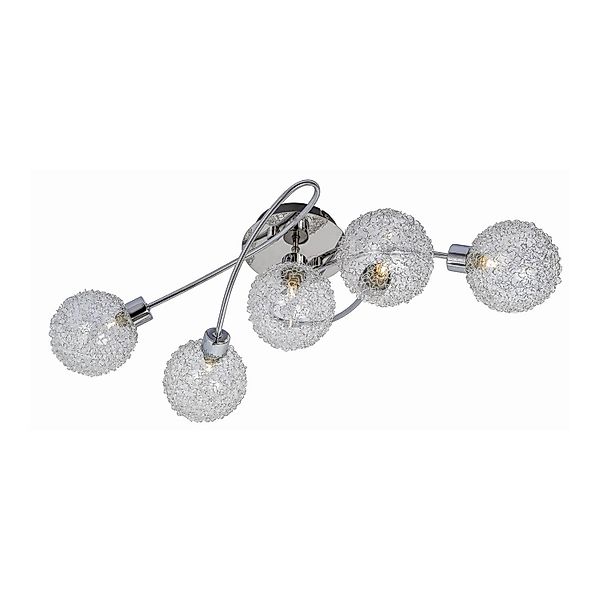 Lindby Deckenlampe Ticino 9620782 Modern in Chrom aus Metall 5-flammig G9 F günstig online kaufen