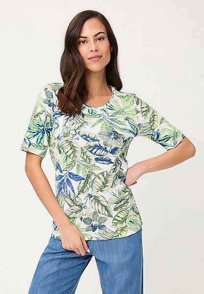 Olsen T-Shirt Shirt mit Allover-Dessin günstig online kaufen