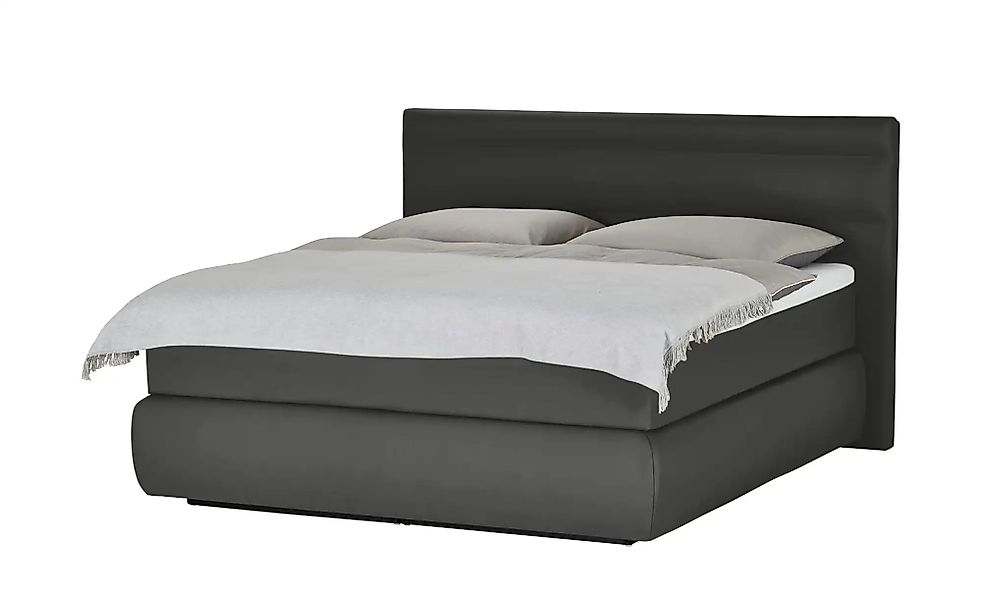Wohnwert Boxspringbett  Dormian Bolge High ¦ grau ¦ Maße (cm): B: 180 H: 12 günstig online kaufen