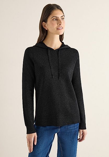 CECIL Kapuzenpullover mit Tape Detail am Ärmel günstig online kaufen