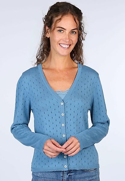 Sorgenfri Sylt Strickjacke Amily Ajour-Strickdetails günstig online kaufen