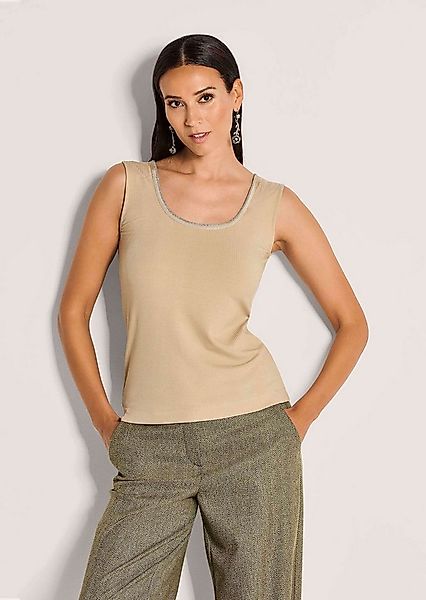 MADELEINE Shirttop Komfortables Top mit Kettendetail Rundhals Shirt ohne Är günstig online kaufen