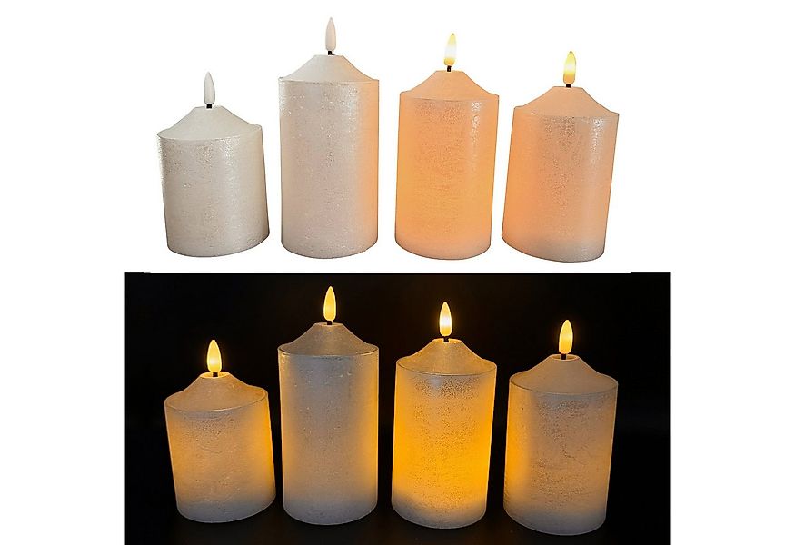 Online-Fuchs LED-Kerze 4 er Set LED-Spitzkerzen mit Fernbedienung und Timer günstig online kaufen