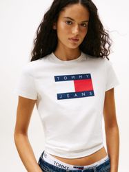 Tommy Jeans Kurzarmshirt "TJW REG TJ FLAG SS TEE" günstig online kaufen