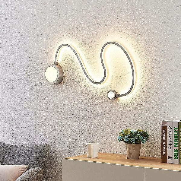 Lindby Rion LED-Wandleuchte, nickel günstig online kaufen