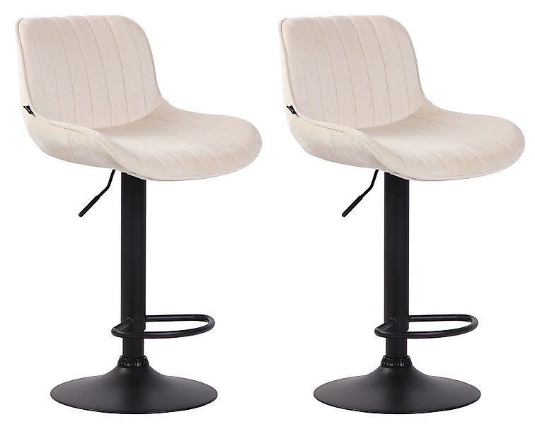CLP Barhocker Lentini Samt (2er Set, günstig online kaufen