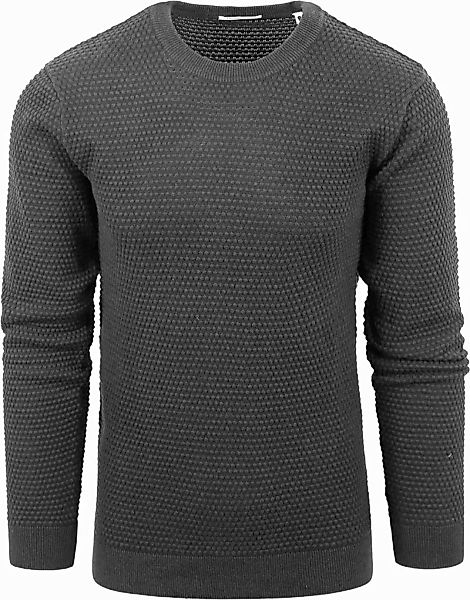 Knowledge Cotton Apparel Pullover Vagn Anthrazit - Größe XL günstig online kaufen