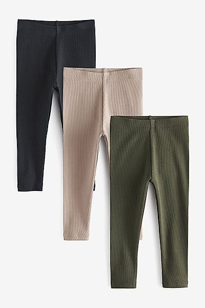 Next Leggings Gerippte Leggings, 3er-Pack (3-tlg) günstig online kaufen