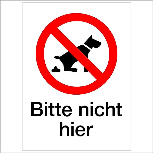 Wichelhaus Bild kein Hundeklo Schild- Bitte günstig online kaufen