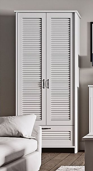Feldmann-Wohnen Drehtürenschrank Orient (1-St) Lamellentüren 88cm günstig online kaufen