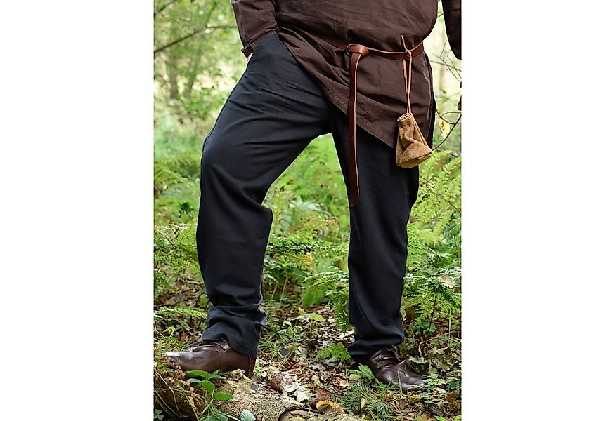 Battle Merchant Wikinger-Kostüm Einfache Mittelalter-Hose Hagen, schwarz M günstig online kaufen
