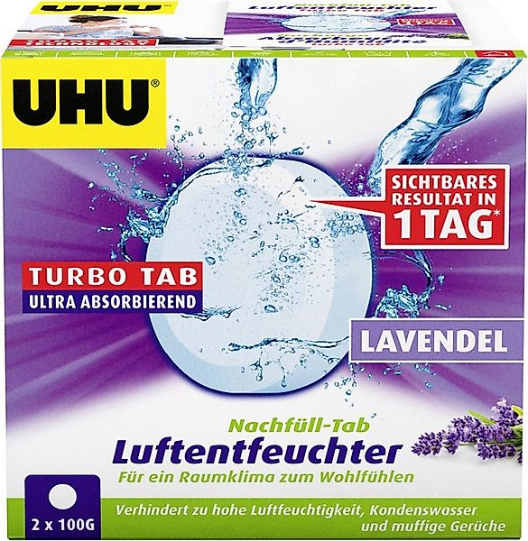 UHU Luftentfeuchter UHU Luftentfeuchter Nachfülltabs Lavendel, 2 x 100 günstig online kaufen