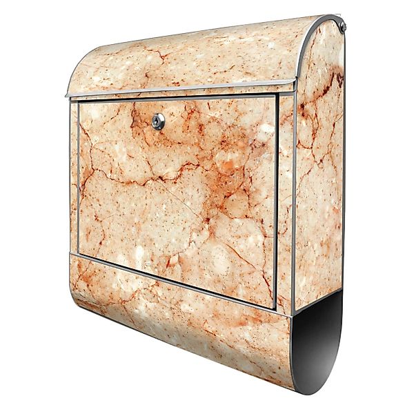 Banjado Design Briefkasten Silber Pulverbeschichtet 39x47x14cm 2 Schlüssel günstig online kaufen