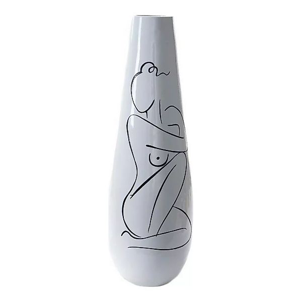 Vase Dkd Home Decor Abstrakt Weiß Harz Moderne (31.5 X 31.5 X 95.5 Cm) günstig online kaufen