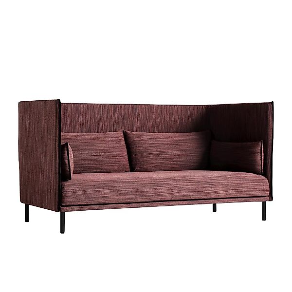 HAY - Silhouette 3 Sitzer Sofa hohe Rückenlehne - dunkelorange/Stoff Kvadra günstig online kaufen
