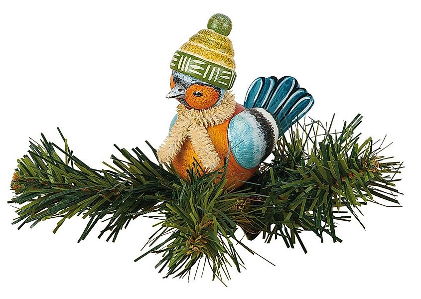 Hubrig Volkskunst GmbH Dekofigur Hubrig Volkskunst 'Baumclipser - Buchfink günstig online kaufen