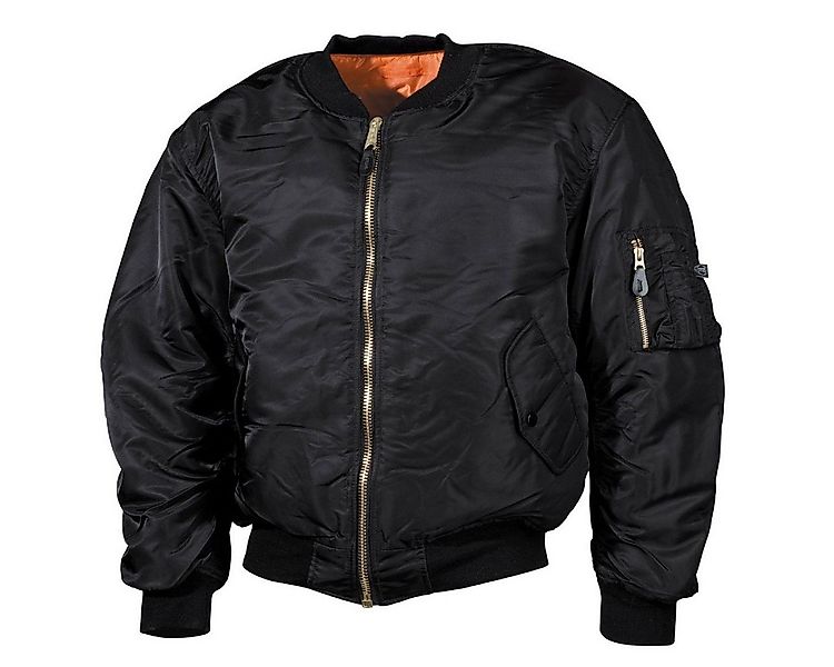 MFH Outdoorjacke US Pilotenjacke MA1, schwarz, große Größen günstig online kaufen