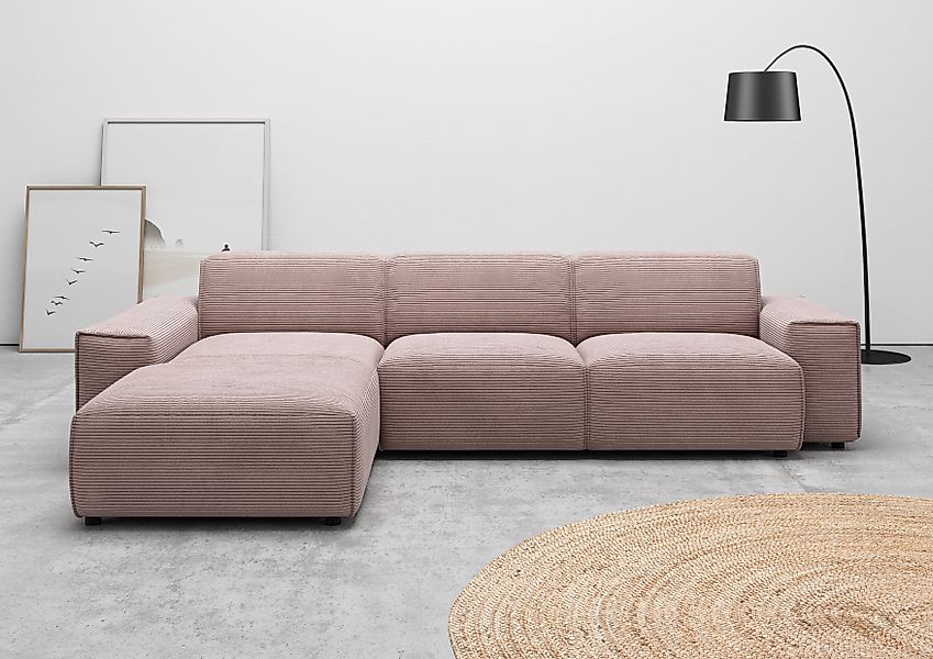 Home affaire Ecksofa »Glimminge auch in Breitcord, Feincord, Bouclé + Easy günstig online kaufen