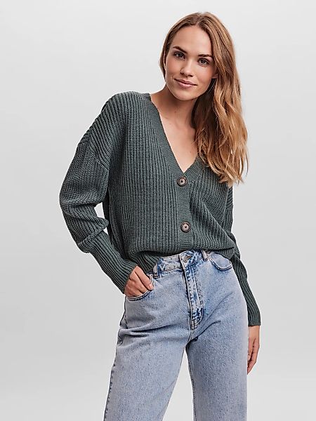 Vero Moda Strickjacke "VMLEA LS V-NECK CUFF CARDIGAN NOOS" günstig online kaufen