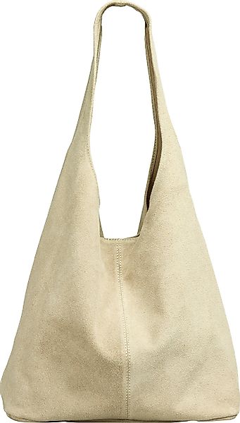 Caspar Schultertasche große Damen Wildleder Tasche günstig online kaufen