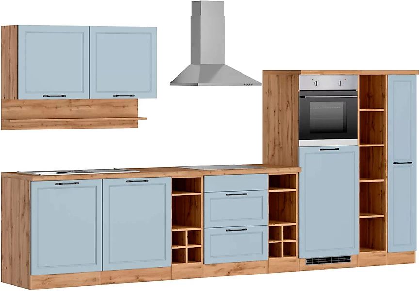 Kochstation Küche »KS-Lana«, 360 cm breit, wahlweise mit oder ohne E-Geräte günstig online kaufen