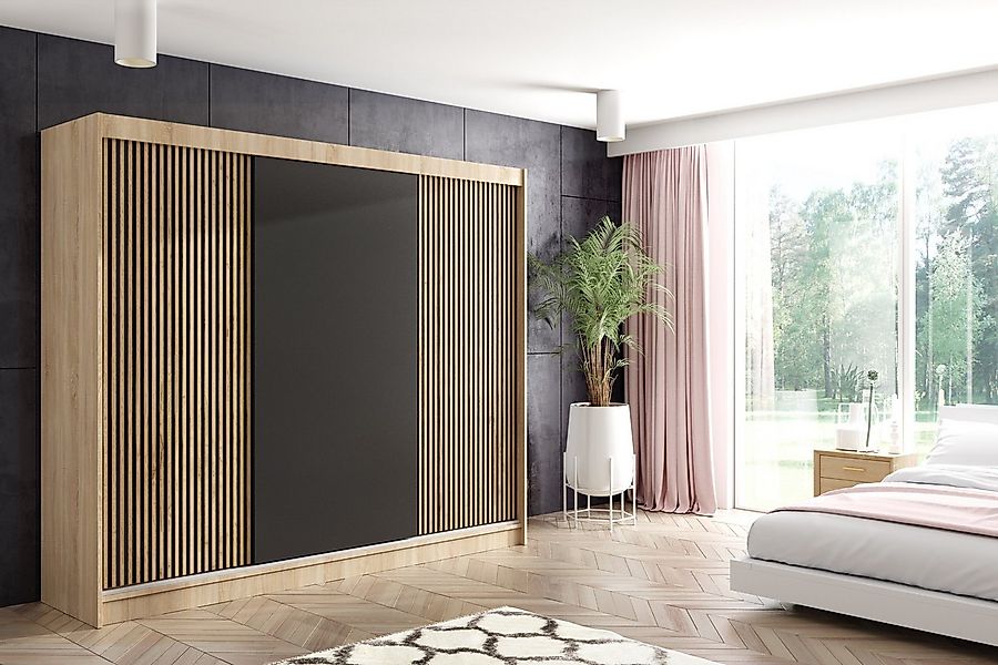 ALTDECOR Schiebetürenschrank VILAN (Kleiderschrank Garderobenschrank mit vi günstig online kaufen