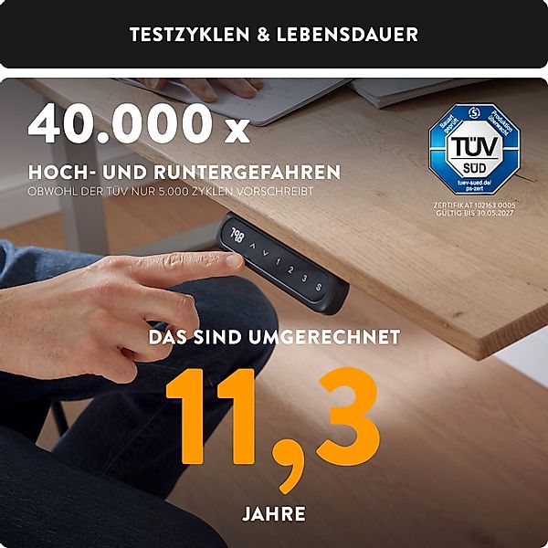 boho office® Schreibtisch Basic Line (Tischgestell), günstig online kaufen