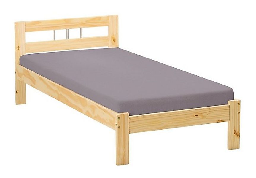 Inter Link Einzelbett Jana 90x200, 90x200 aus Massivholz, Massivholzbett, E günstig online kaufen