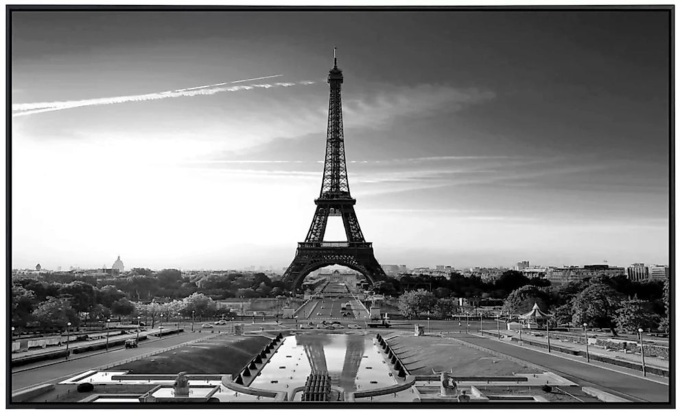 Papermoon Infrarotheizung »Paris Eiffelturm Schwarz & Weiß«, sehr angenehme günstig online kaufen