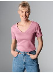 Trigema T-Shirt TRIGEMA V-Shirt aus Baumwolle/Elastan günstig online kaufen