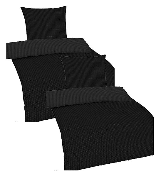 Casa Colori Bettwäsche Seersucker 135x200 Reißverschluss günstig online kaufen