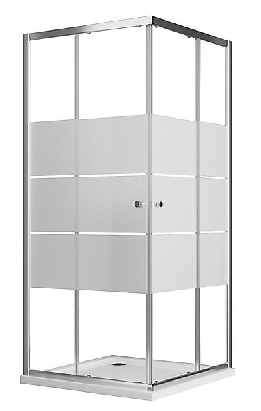 Boromal Eckdusche Duschkabine 80x80 Schiebetür Eckeinstieg günstig online kaufen