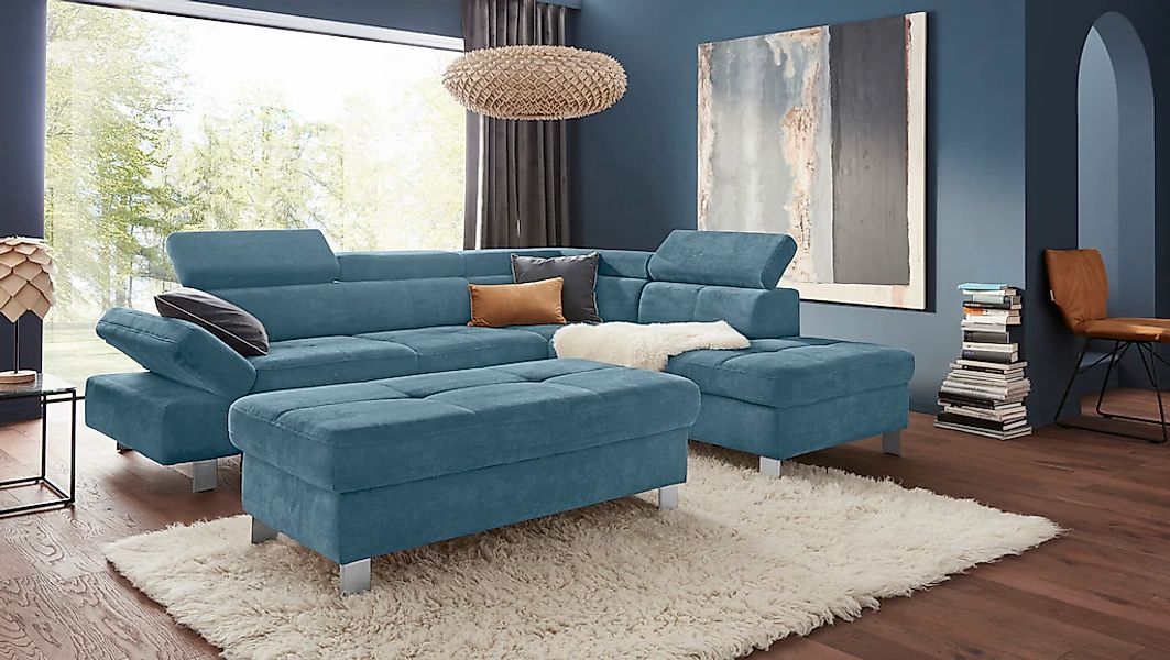 exxpo - sofa fashion Ecksofa "Fiji, hochwertige Detailverarbeitung, Breite günstig online kaufen