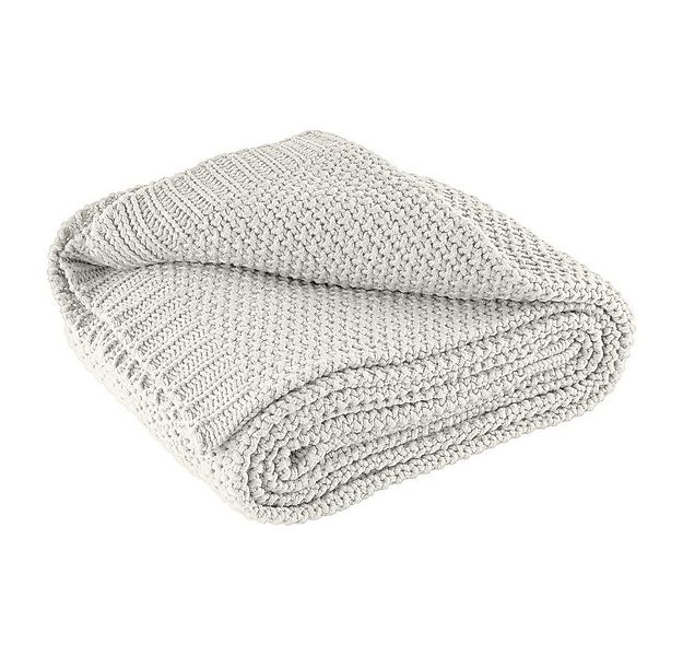 Wohndecke Strick, wometo, OEKO-TEX®, Kuscheldecke mit edlem & schlichtem St günstig online kaufen