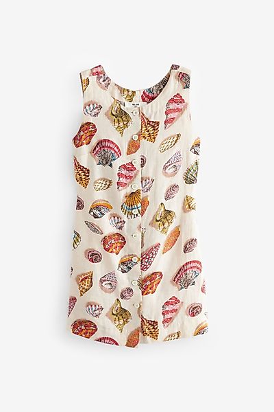 Next Sommerkleid Durchgeknöpftes Premium-Kleid aus 100 % günstig online kaufen