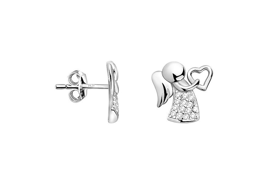 Sofia Milani Paar Ohrstecker Herz Engel, 925 Silber Damen Schmuck - E2334 günstig online kaufen