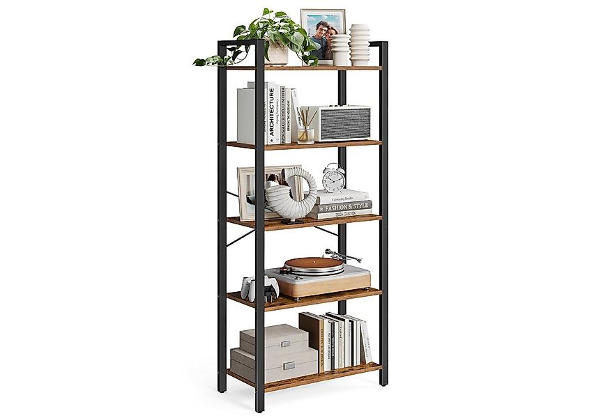 VASAGLE Bücherregal, Standregal, 120/153/186 cm, mit 4/5/6 Ebenen günstig online kaufen
